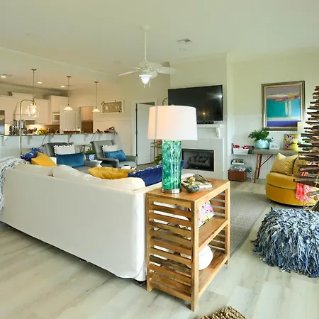 Modern Bolivar Beach House With Deck Steps To Sand!